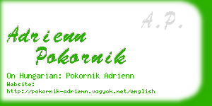 adrienn pokornik business card